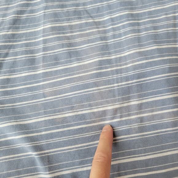 Lululemon All Tied Up Tank Top in Cut Back Stripe Tempest Blue White‎ Sz 12 - Picture 5 of 7